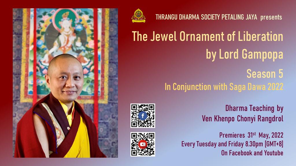 The Jewel Ornament of Liberation by Lord Gampopa Thrangu Dharma
